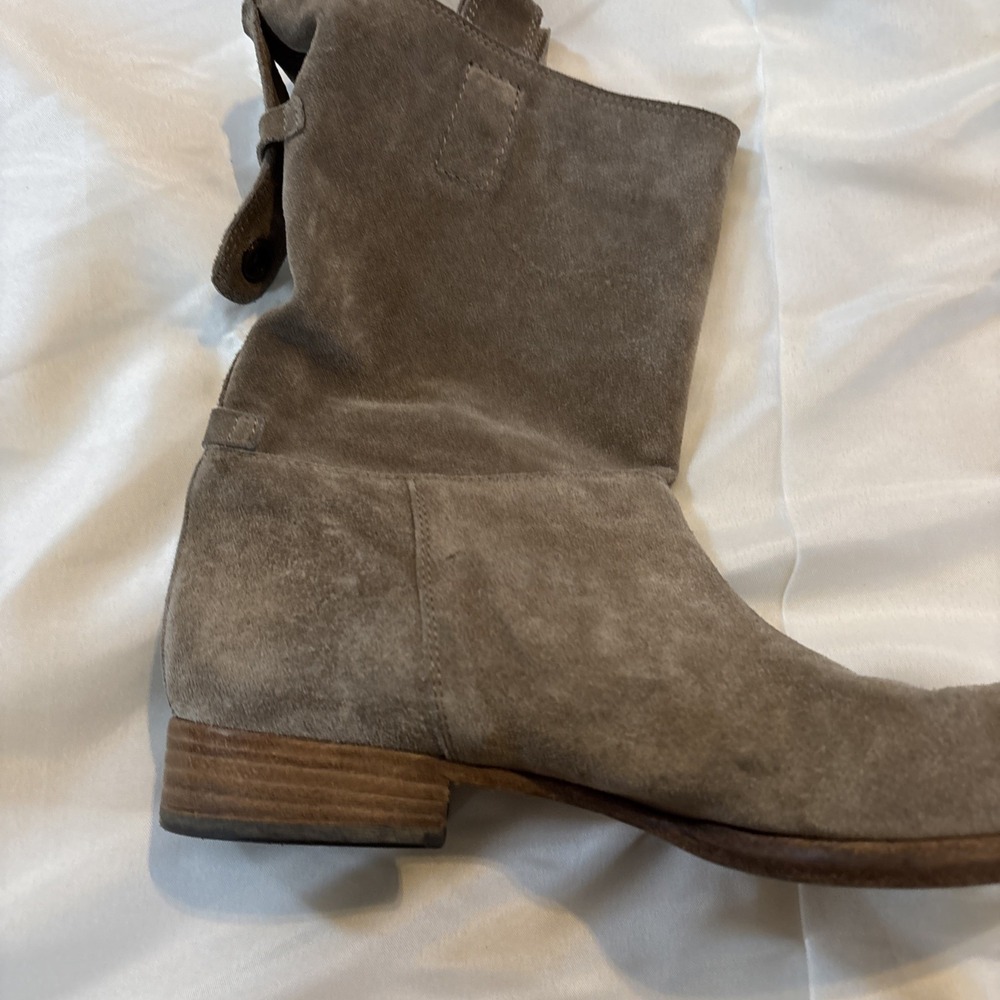 Alberto Fermani Umbria Women's beige‎ suede slouch booties Size 6 36.5 - Picture 7 of 13